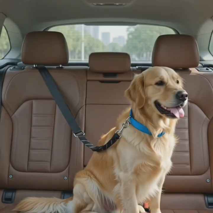 Ceinture de Sécurité Auto pour Chien et Chat – Confort Élastique & Haute Visibilité
